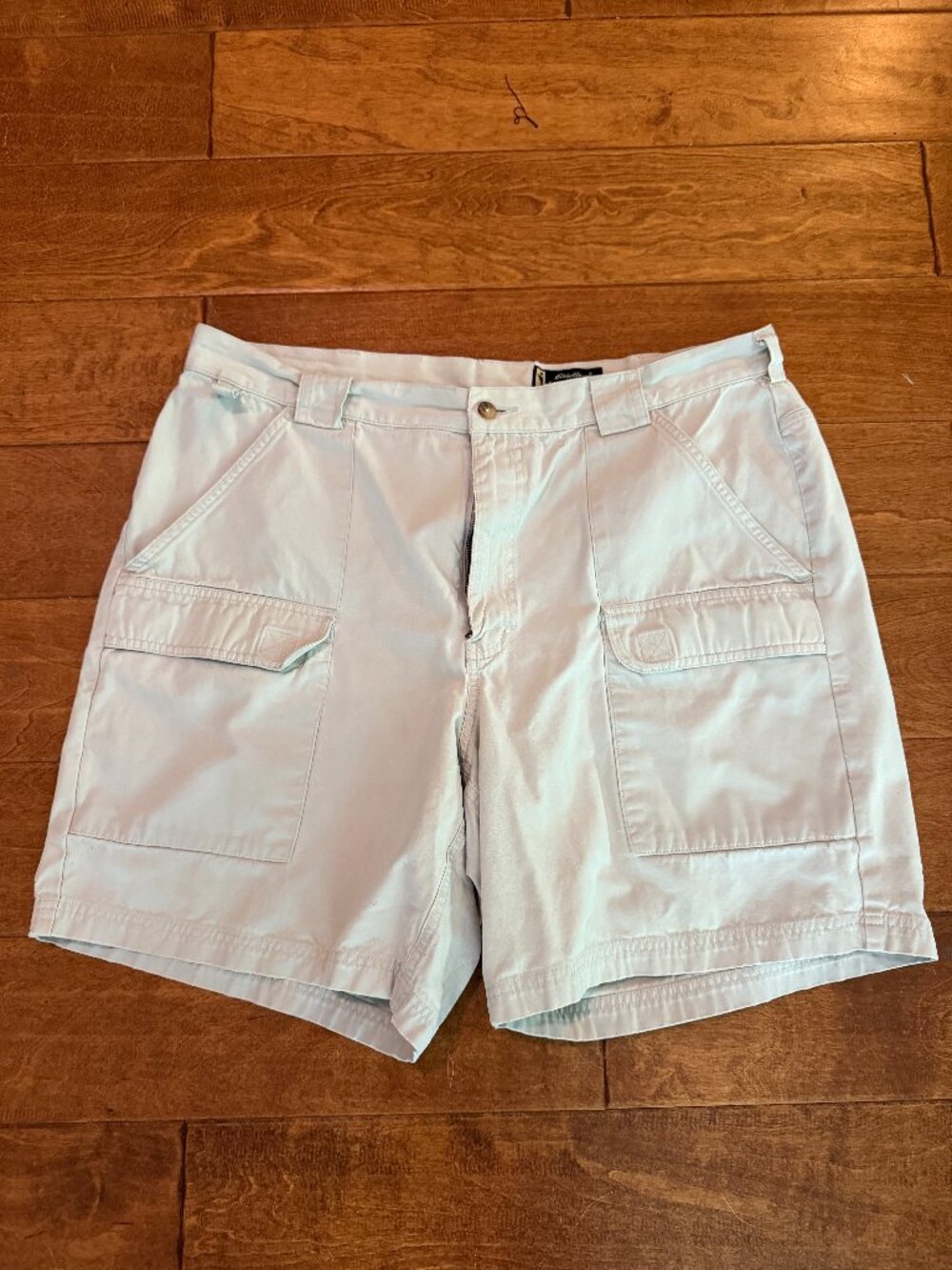 Eddie Bauer Legend Men's Shorts, Size: 38, Color: Ivory, 100% Cotton